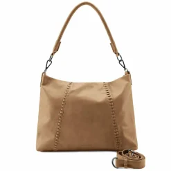 FredsBruder Schultertaschen<Calm Schultertasche Leder 41 cm milk coffee