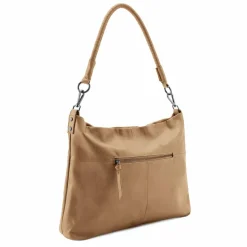 FredsBruder Schultertaschen<Calm Schultertasche Leder 41 cm milk coffee