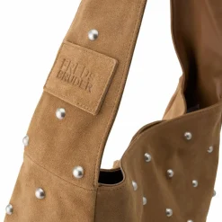 Best FredsBruder Endless Beads Schultertasche Leder 39 cm toffee