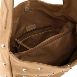 Best FredsBruder Endless Beads Schultertasche Leder 39 cm toffee