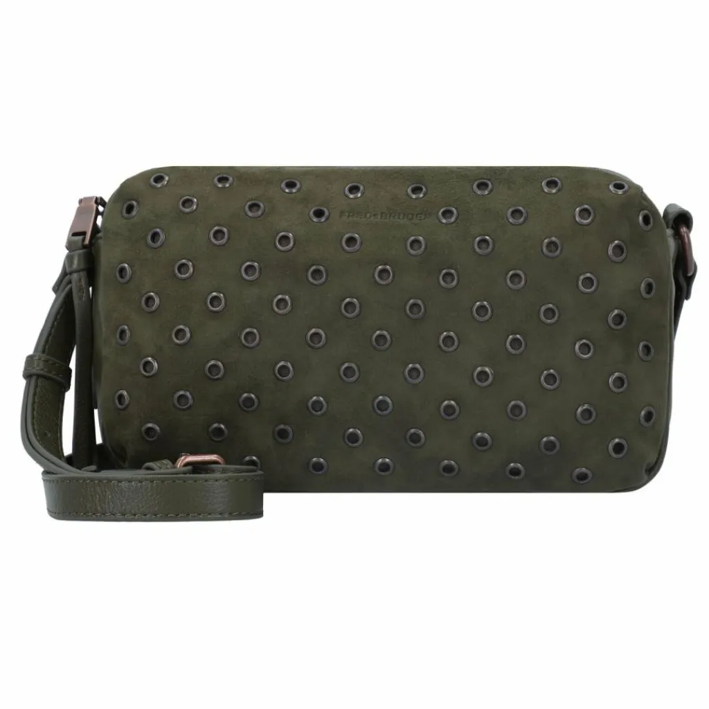 New FredsBruder Hey You Rock Umhängetasche Leder 28 cm olive