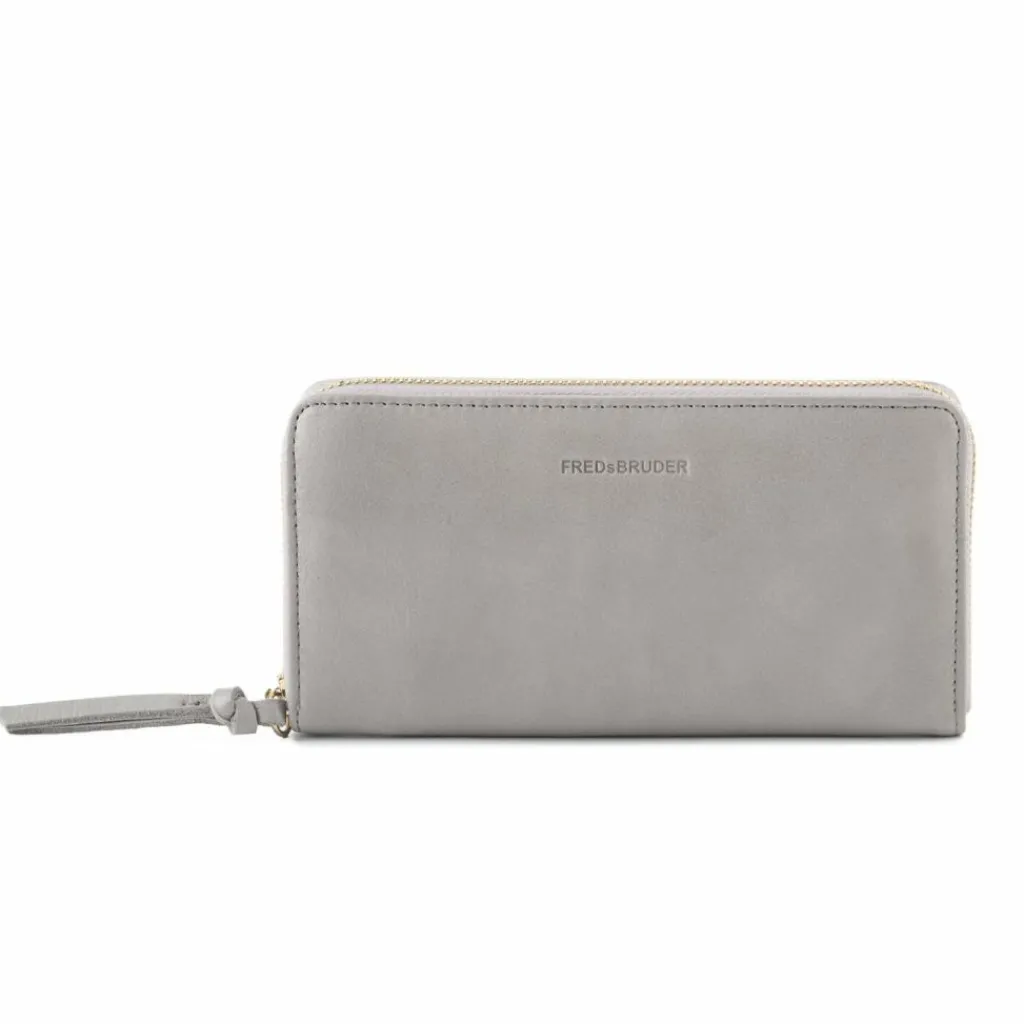 Outlet FredsBruder Just Easy Geldbörse RFID Schutz Leder 18.5 cm light grey