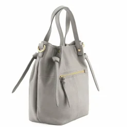 Hot FredsBruder Just Easy Handtasche Leder 28.5 cm light grey