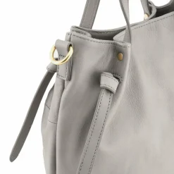 Hot FredsBruder Just Easy Handtasche Leder 28.5 cm light grey