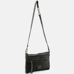 FredsBruder Umhängetaschen<Layer Umhängetasche Leder 28 cm black 2