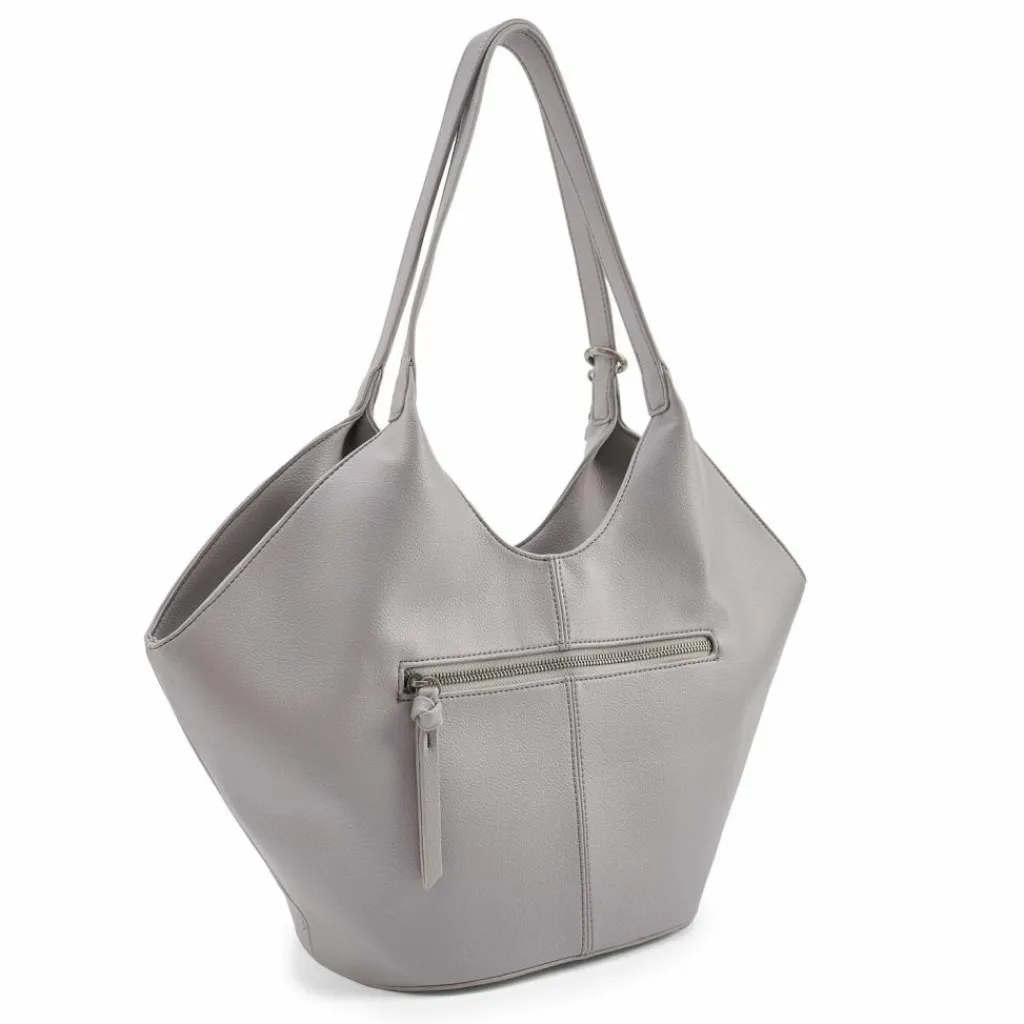 FredsBruder My Bestie Shopper Tasche Leder 49 cm warm grey