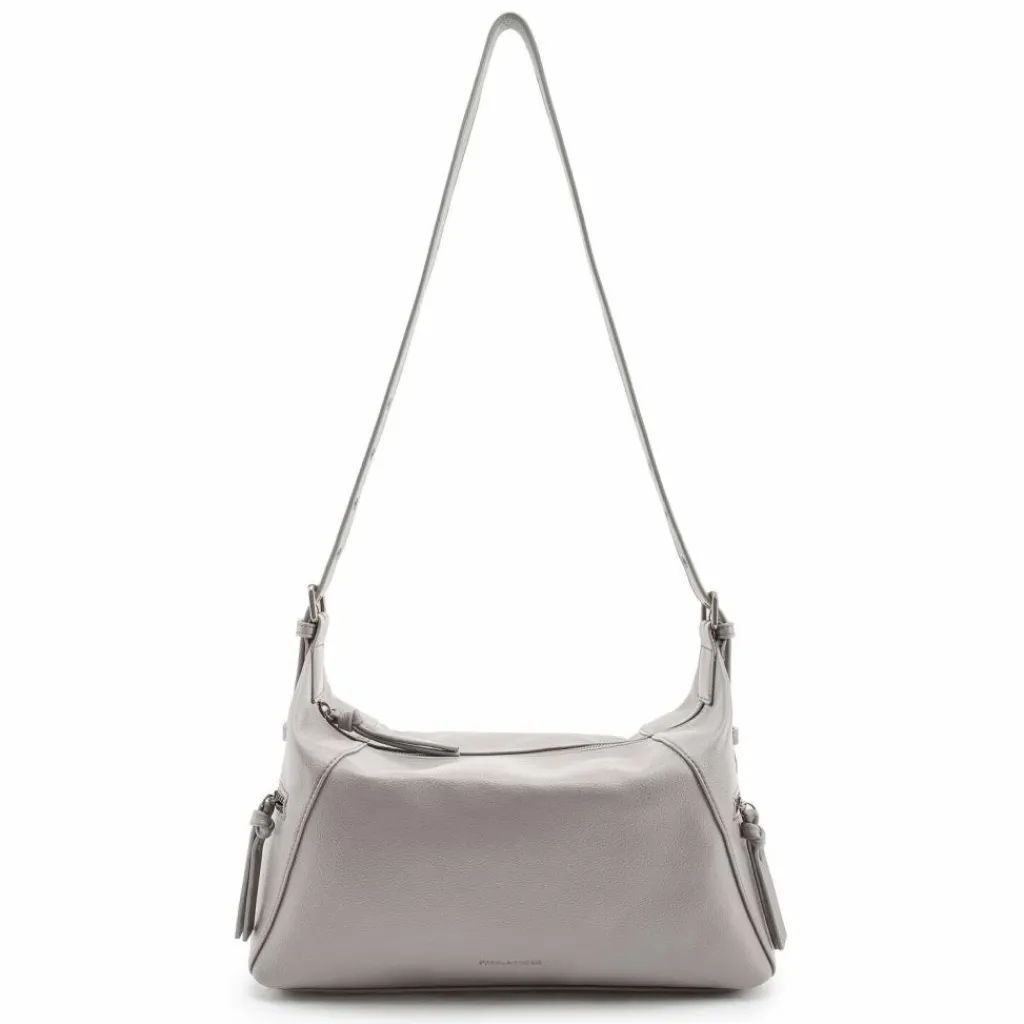 FredsBruder Umhängetaschen<My Bestie Umhängetasche Leder 36 cm warm grey