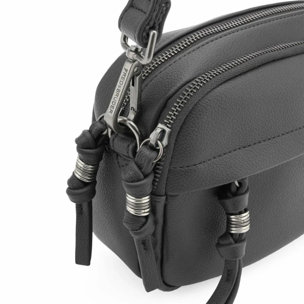 FredsBruder My Bestie Umhängetasche Leder 22 cm dark grey