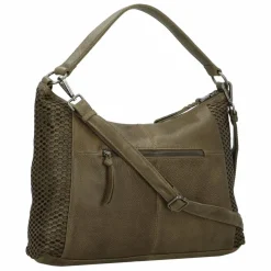 FredsBruder Schultertaschen<My Schultertasche Leder 40 cm olive