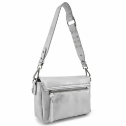 FredsBruder Schultertaschen<Rebel At Heart Schultertasche Leder 26 cm silver