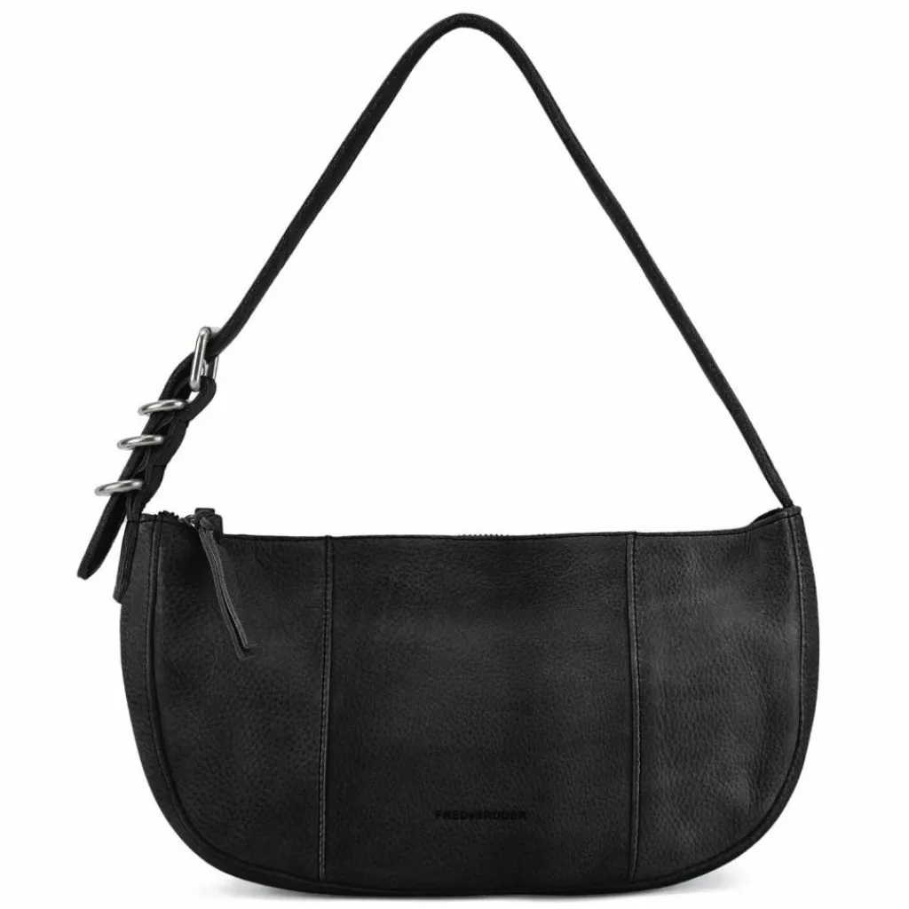Best FredsBruder Ride Easy Schultertasche Leder 30 cm black