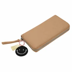 FredsBruder Damengeldbörsen Querformat<Take A Smile Geldbörse Leder 19 cm milk coffee