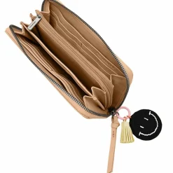 FredsBruder Damengeldbörsen Querformat<Take A Smile Geldbörse Leder 19 cm milk coffee