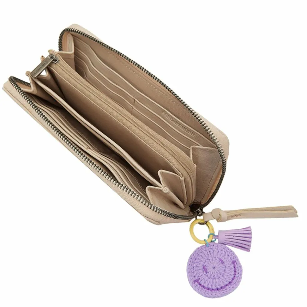 Discount FredsBruder Take A Smile Geldbörse Leder 19 cm chai latte