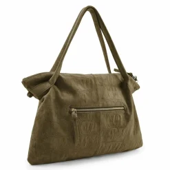 Hot FredsBruder Velvet Wild Schultertasche Leder 59 cm khaki