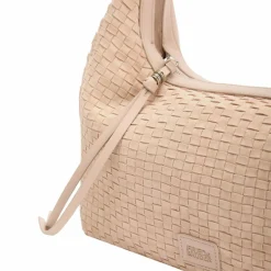 FredsBruder Henkeltaschen|Schultertaschen<Weave Harmony Schultertasche Leder 40 cm stone