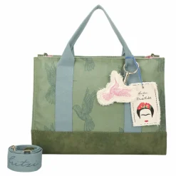 Fritzi aus Preußen Shopper|Schultertaschen<Fritzi x Frida Kahlo Shopper Tasche 40 cm green
