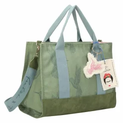 Fritzi aus Preußen Shopper|Schultertaschen<Fritzi x Frida Kahlo Shopper Tasche 40 cm green