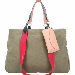 Fritzi aus Preußen Shopper|Schultertaschen<Izzy Canvas Shopper Tasche 45 cm olive