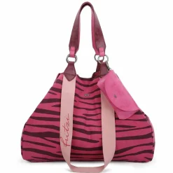 Best Fritzi aus Preußen Izzy Canvas Shopper Tasche 45 cm zebra pink
