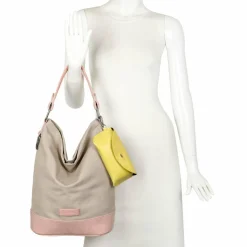 Clearance Fritzi aus Preußen Izzy07 Olga Canvas Schultertasche 27 cm sand