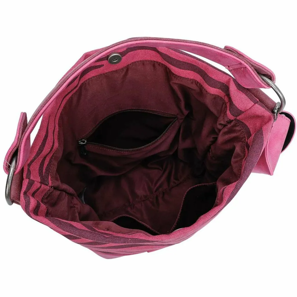 Fritzi aus Preußen Schultertaschen|Henkeltaschen<Izzy07 Olga Canvas Schultertasche 27 cm zebra pink