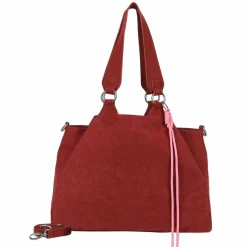 Fritzi aus Preußen Shopper|Schultertaschen<Maia Suede Jacky Shopper Tasche 40 cm ruby red