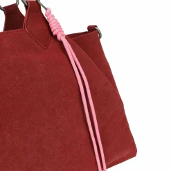 Fritzi aus Preußen Shopper|Schultertaschen<Maia Suede Jacky Shopper Tasche 40 cm ruby red