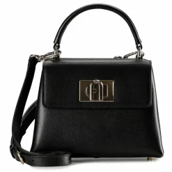 Furla Henkeltaschen<1927 Handtasche Leder 21 cm nero 2