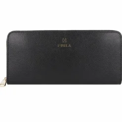 Furla Damengeldbörsen Querformat<Camelia Geldbörse Leder 19.5 cm nero