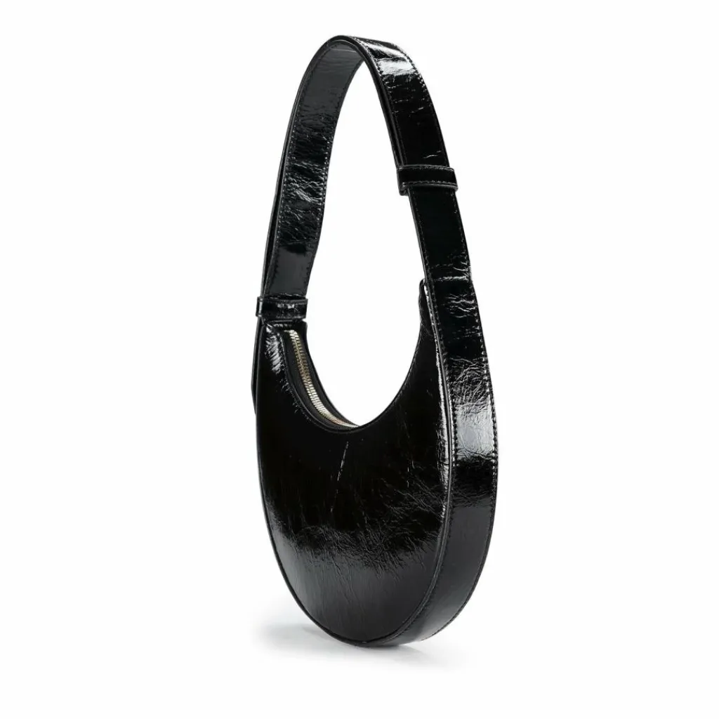 Furla Schultertaschen|Henkeltaschen<Delizia Schultertasche Leder 19 cm nero