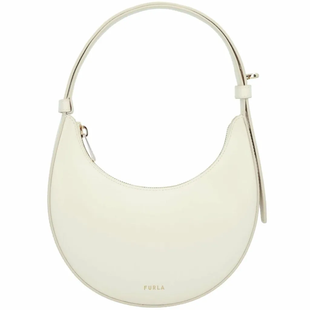 Furla Delizia Schultertasche Leder 21 cm panna