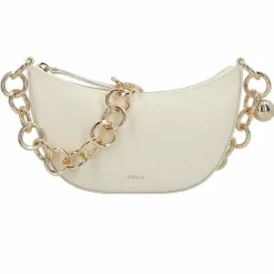Furla Henkeltaschen|Schultertaschen<Delizia Schultertasche Leder 20 cm panna