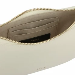 Furla Henkeltaschen|Schultertaschen<Delizia Schultertasche Leder 20 cm panna