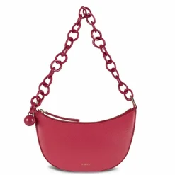 Clearance Furla Delizia Schultertasche Leder 23 cm ruby
