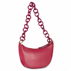 Clearance Furla Delizia Schultertasche Leder 23 cm ruby