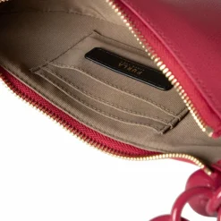 Clearance Furla Delizia Schultertasche Leder 23 cm ruby