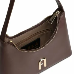 Furla Henkeltaschen|Schultertaschen<Diamante Schultertasche Leder 24 cm espresso