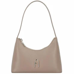 Sale Furla Diamante Schultertasche Leder 24 cm greige