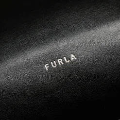 Furla Henkeltaschen|Schultertaschen<Domus Schultertasche M Leder 32 cm nero