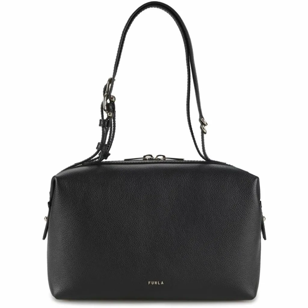 Furla Umhängetaschen<Double Umhängetasche M Leder 22.5 cm nero