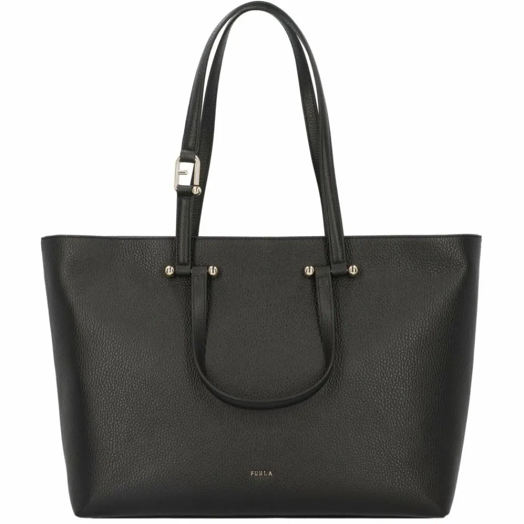 Best Furla Duetto Shopper Tasche Leder 45 cm nero