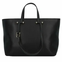Clearance Furla Duetto Shopper Tasche Leder 39 cm nero