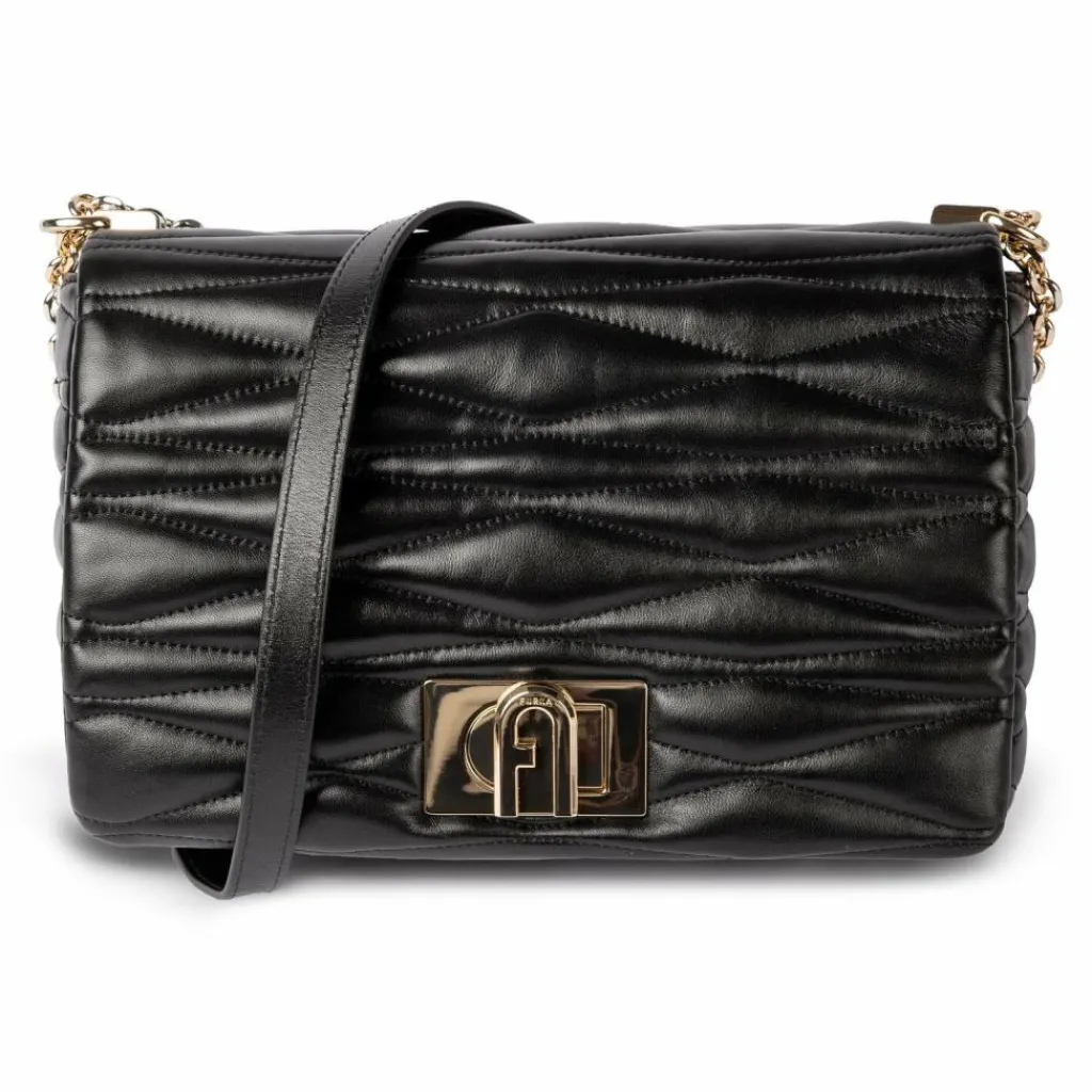 Online Furla 1927 Umhängetasche Leder 28 cm nero