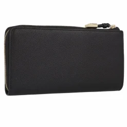 Outlet Furla Goccia Geldbörse Leder 19 cm nero