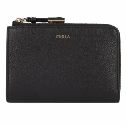 Furla Damengeldbörsen Querformat<Goccia Geldbörse Leder 13 cm nero