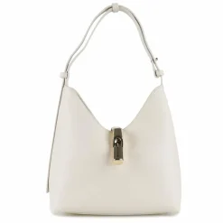 New Furla Goccia Schultertasche S Leder 24 cm panna