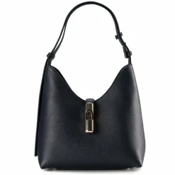 Discount Furla Goccia Schultertasche S Leder 24 cm ink blue