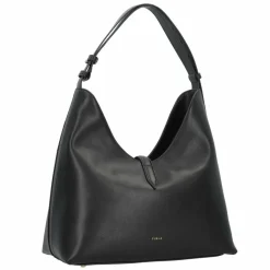 Best Furla Goccia Schultertasche Leder 30 cm nero