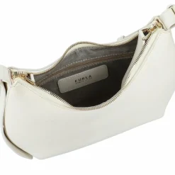 Furla Goccia Schultertasche Leder 22 cm panna